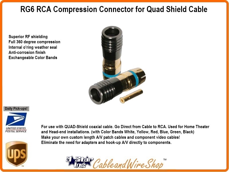 rca compression connector instructions