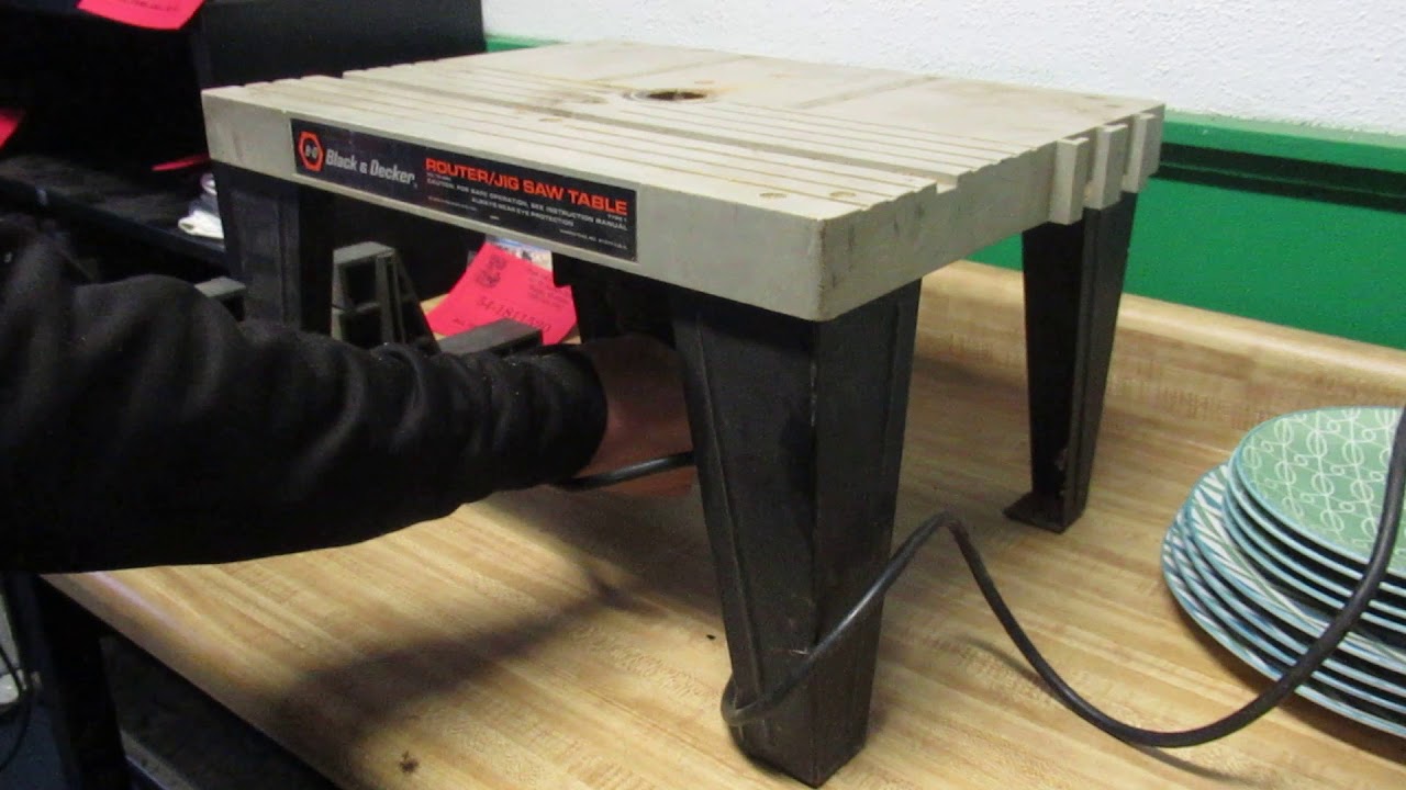 black and decker router table instructions