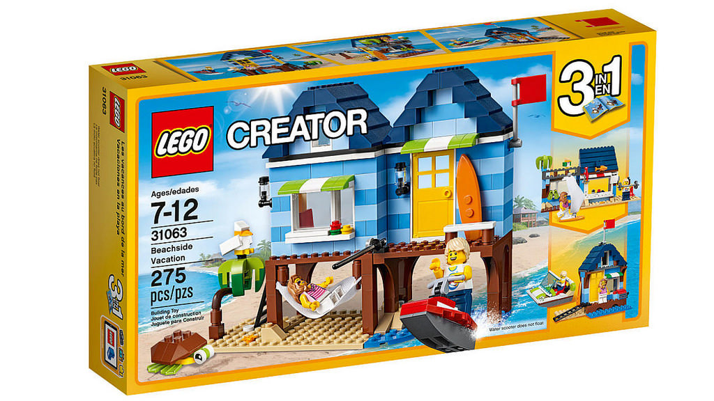 lego beach hut and beachside vacation set combined instructions