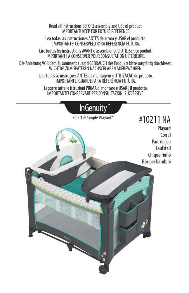 ingenuity smart and simple playard ridgedale instructions