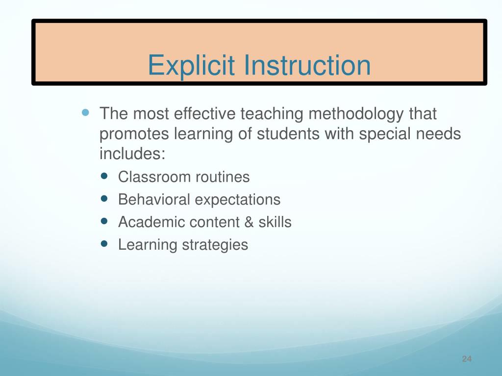 explicit instruction effective and efficient teaching 2011 ppt
