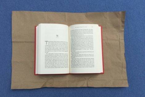 how to make a paper bag book cover instructions