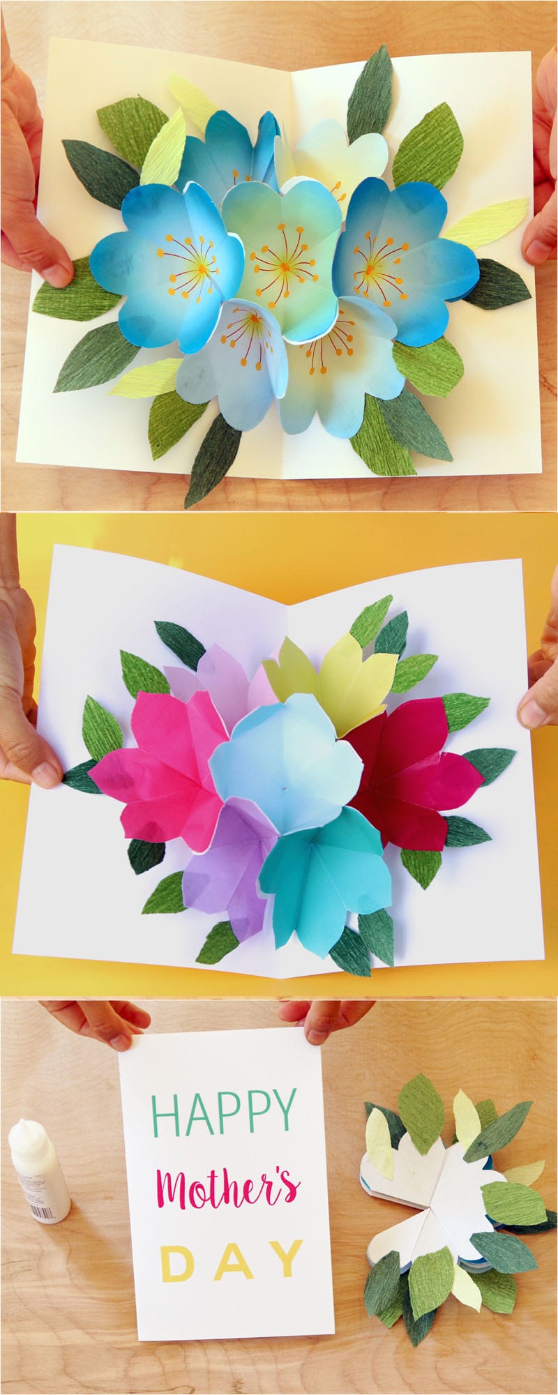 instructions to make rainbow roses