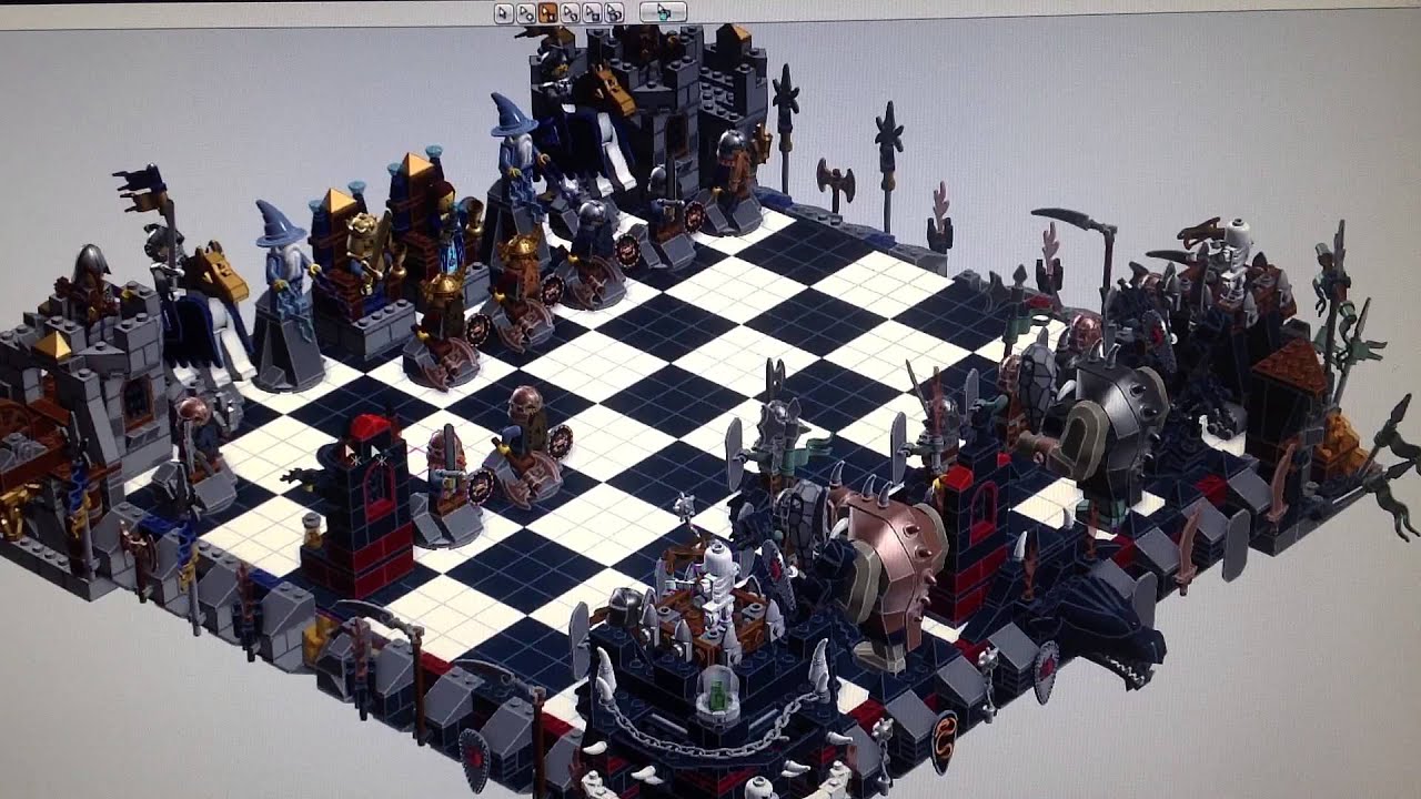 lego castle chess set instructions