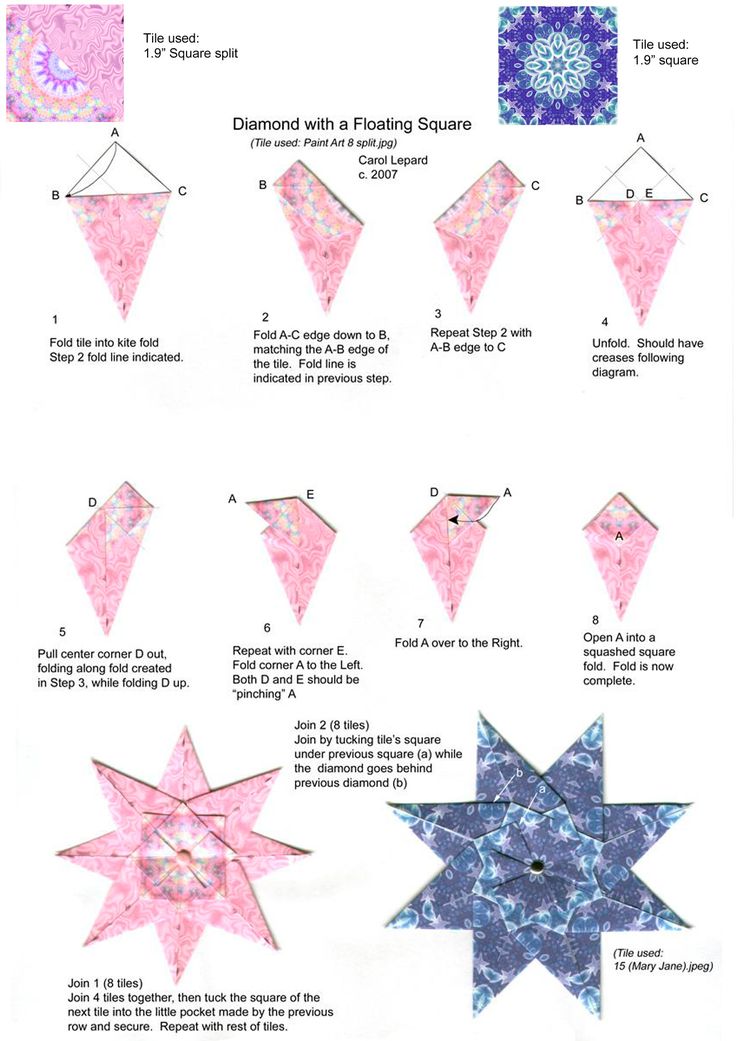 folding paper star instructions